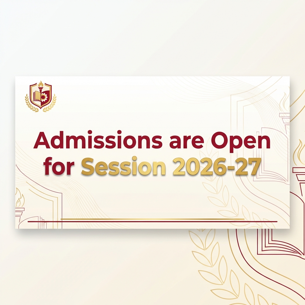 Admissions are Open for Session 2026-27